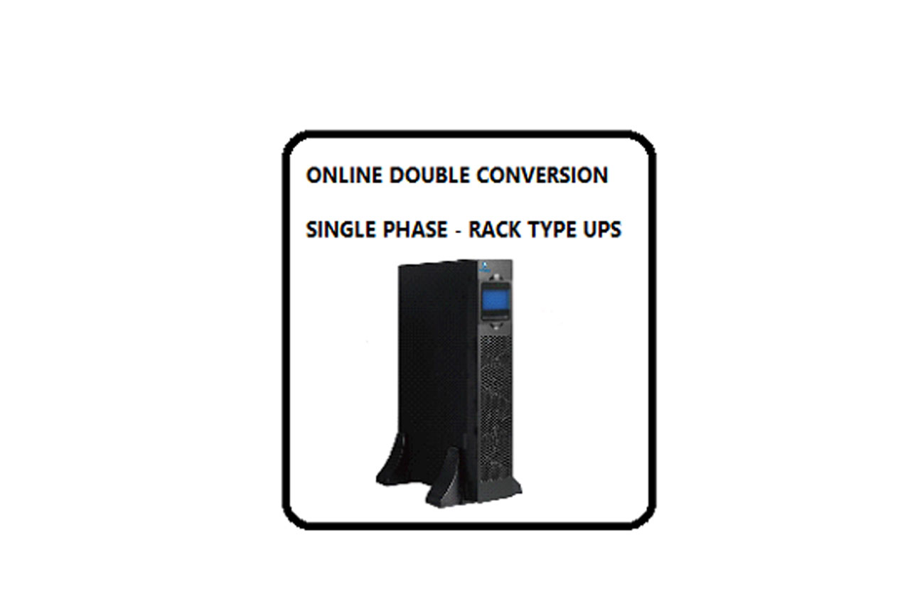 Online double conversion single phase-rack type ups